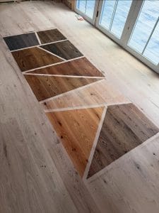 Red Oak Live Sawn Color staining